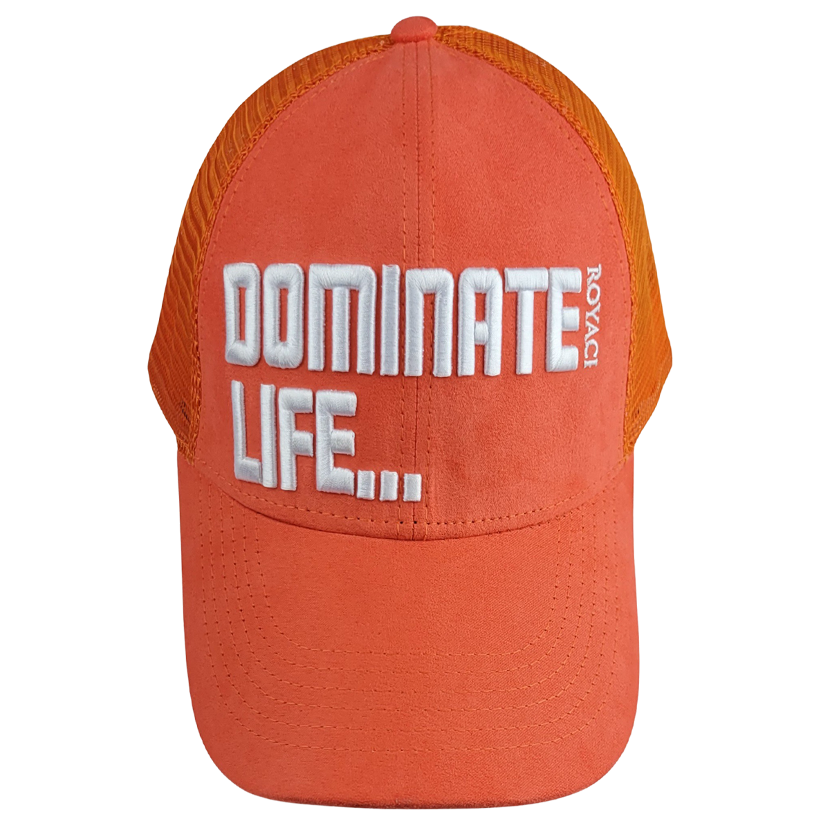 Dominate Life With Success Orange Trucker Hat